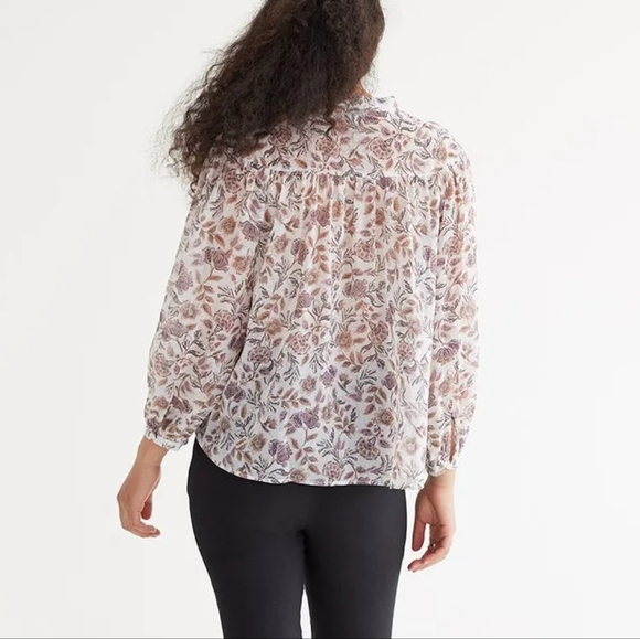 Floral Print Women's Top - Picture 2 of 6